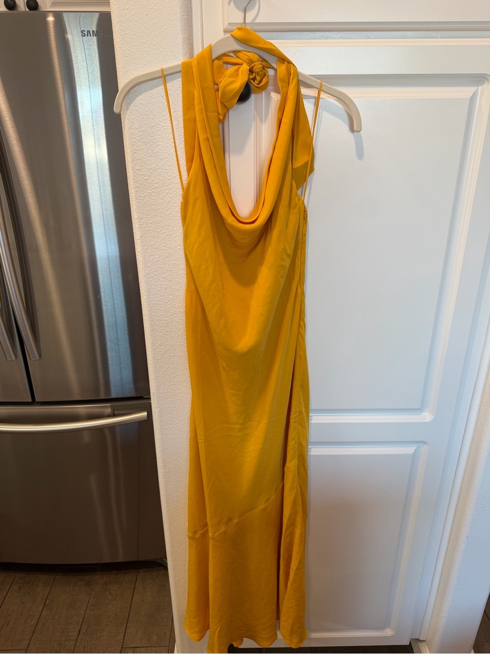 Abercrombie & Fitch Golden Yellow Slip Dress